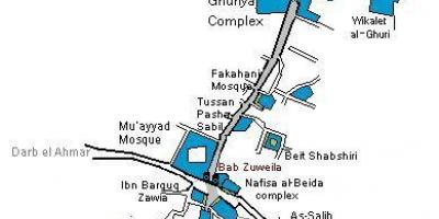 Khan เอล khalili bazaar แผนที่