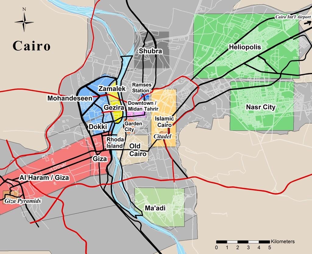 แผนที่ของ dokki ไคโร