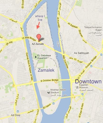zamalek ไคโรแผนที่