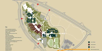 แผนที่ของ auc ใหม่ไคโรมหาวิทยาลัย