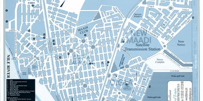 แผนที่ของ maadi ไคโร